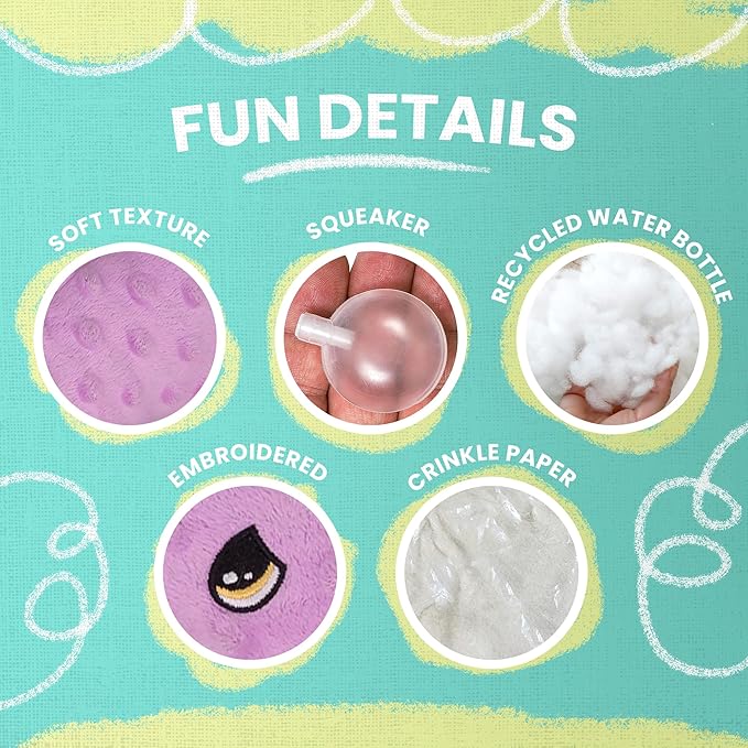 Snugarooz Toby The T-Rex Plush Dog Toy with Repair Patch - Soft & Durable Chew Toy - Perfect for Small to Medium Dogs - Fun for Playtime & Cuddling