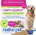 Native Pet Advanced Care - Hip & Joint Supplement for Dogs - Supports Joints, Cartilage, Muscles & Anti-Inflammatory with HMB, UC-II Collagen, Green Lipped Mussel & Hyaluronic Acid - 120 Scoops