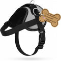 Bark Appeal Gray No-Pull Dog Harness for Extra Large Sized Pets – Adjustable, Reflective Vest with 3 Leash Clips for Added Control, Easy Walks & Training – XXL