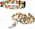Lucky Love Dog - Adjustable Dog Collar and Leash Set with Easy Click Buckle for Small Dogs, Durable, & Comfortable Collar for Male & Female Dogs, Puppies & Adult Ones - Oscar Combo, Small