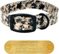 Regal Dog Products Medium Camo Hunting Dog Collar with Custom Engraved Name Plate & Black Hardware | Waterproof Personalized Dog Collars for Mid Size Dog | Other Sizes for Puppies, Small & Large Dogs