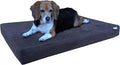 Dogbed4less Orthopedic Dog Bed with Memory Foam for Medium Large Pet, Waterproof Liner, Washable Micro Suede Espresso Cover, 41X27X4 Inch (Fit 42X28 Crate)