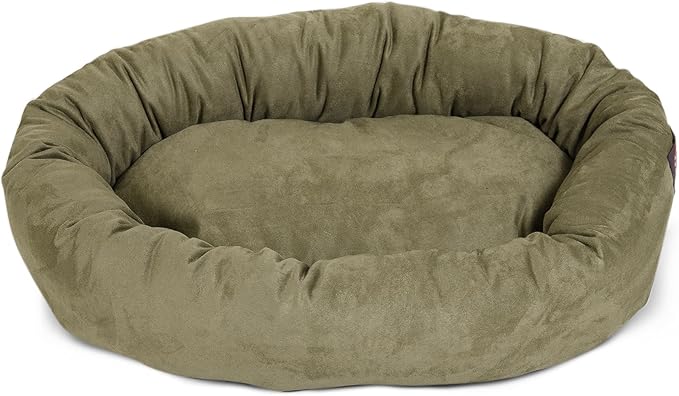 Majestic Pet Villa 32 Inch Shredded Memory Foam Dog Bed for Medium Sized Dog 32x23x7 Inch–Orthopedic Pet Bed - Washable Medium Puppy Mat with Head Support-Vintage