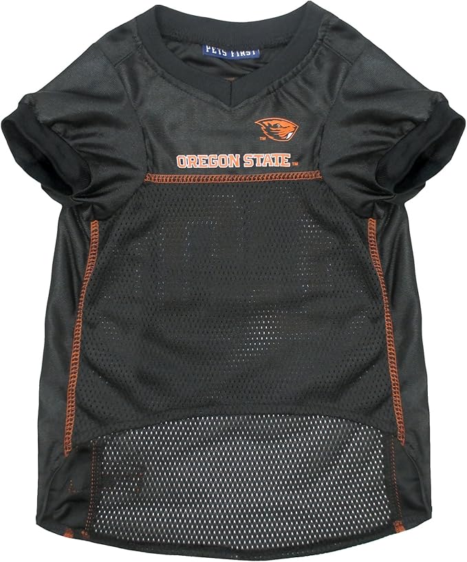 Pets First NCAA College Oregon State Beavers Mesh Jersey for DOGS & CATS, Medium. Licensed Dog Jersey with your Favorite Football/Basketball College Team