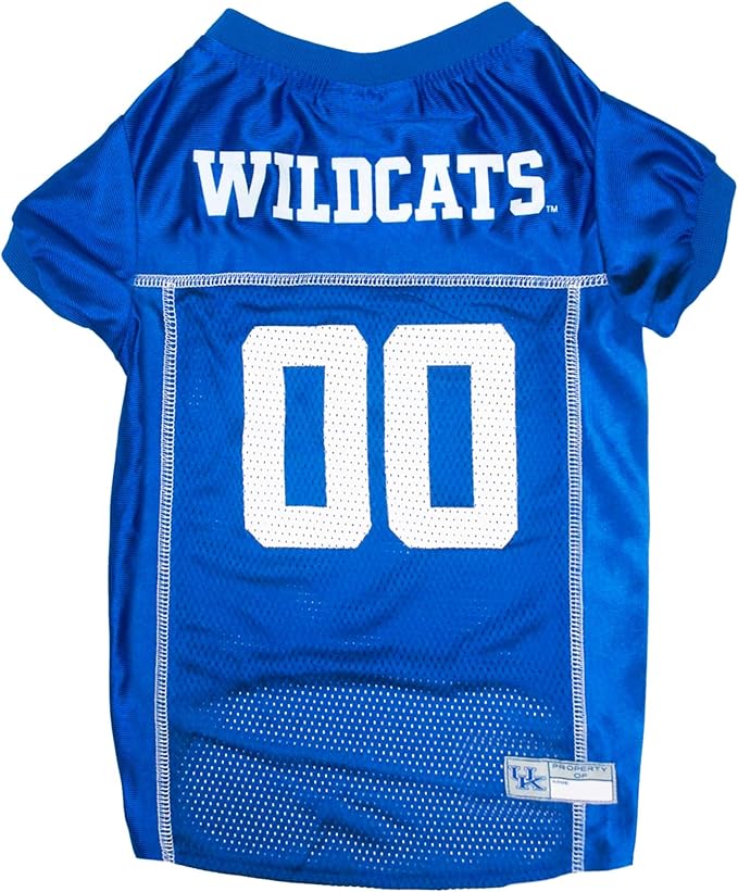Pets First NCAA College Kentucky Wildcats Mesh Jersey for Dogs & Cats, XX-Large. Licensed Dog Jersey with Your Favorite Football/Basketball College Team