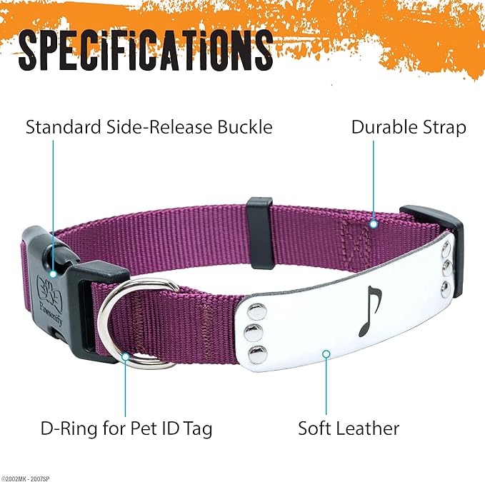 Naruto Dog Collar for Large Dogs, Medium, Small, XS Puppy Collars: Officially Licensed Naruto Shippuden Anime Dog Collar Pet Accessories, Naruto Gifts for Boy or Girl Dog (Burgundy, Hidden Sound, Lg)