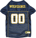 Pets First NCAA College Michigan Wolverines Mesh Jersey for DOGS & CATS, Small.Licensed Dog Jersey with your Favorite Football/Basketball College Team