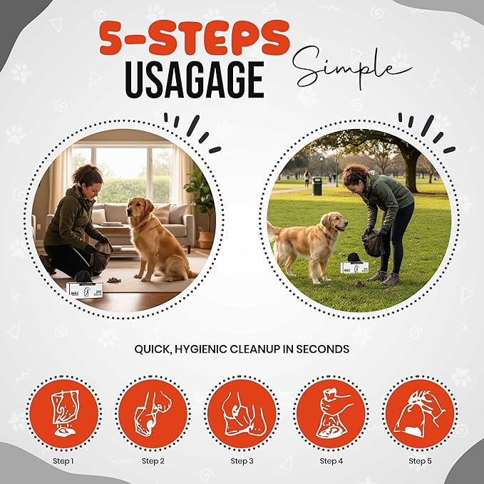 Commercial Grade Dog Poop Bags Rolls, 2000 Count Extra Thick Leak Proof Strong Waste Station Refill Doggy Bags – Fits Any Dog Waste Station & All Dispensers – 10 Rolls of 200 Bags