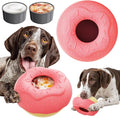 Dog Toys for Aggressive Chewers, Dog Enrichment Toys, Anxiety Relief for Dogs Toy, Indestructible Frozen Treat Toy for Large Dogs Peanut Butter Frozen Treats Reduces Anxiety, Donut