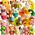 30 Pcs Dog Squeaky Toys, Cute Plush Small Dog Toys with Squeakers,Interactive Puppy Chew Toys for Small Medium Dogs Teething