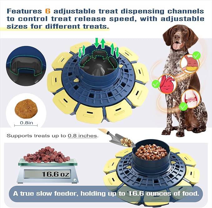 KADTC 3 Levels of Step-by-Step Challenge, U.S. Brand & Design,Extra-Large Size, Beginner To Expert Dog Puzzle Toy For Smart Dogs Treat Puzzles Food Slow Feeder Difficulty Mental Stimulation Brain Toys
