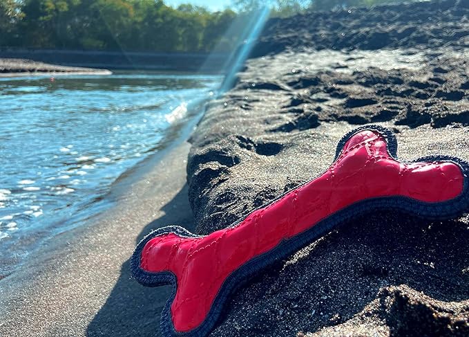 SuperChewy Tough Floating Dog Water Toy Strong Natural Rubber | Great Dog Fetch Toy | Pool Swimming Toy for Puppy| Durable Training Toy for Non-Aggressive Chewers
