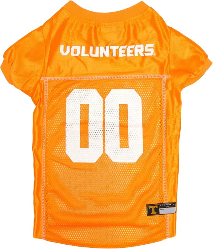 Pets First NCAA College Tennessee Volunteers Mesh Jersey for DOGS & CATS, X-Large. Licensed Dog Jersey with your Favorite Football/Basketball College Team