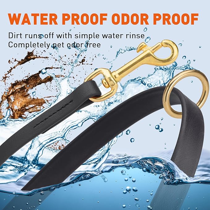 Viper Biothane Working Lead for Dogs 6ft Black