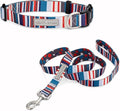 Lucky Love Dog - Adjustable Dog Collar and Leash Set with Easy Click Buckle for Small Dogs, Durable, & Comfortable Collar for Male & Female Dogs, Puppies & Adult Ones - Linus Combo, XS