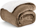 Bedsure GentleSoft Sherpa Fleece Twin Size Blanket for Couch, Non-Heated, Thick and Warm Throw for Women and Men, Soft Fuzzy Plush Twin Blanket for Winter, Camel, 60x80 Inches