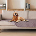 gogobunny 100% Double Sided Waterproof Dog Blanket Soft Pet Bed Cover Reversible Protect Furniture Couch Sofa Car for Puppy Cat Kids (Dark Sea Fog/Light Sea Fog, 30x80 Inch (Pack of 1))