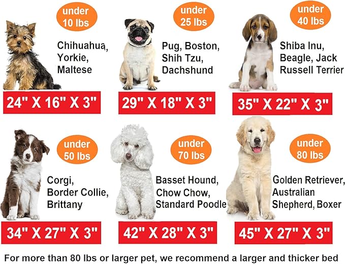 Dogbed4less Memory Foam Platform Dog Bed, Crate Mattress for Orthopedic Joint Relief with Waterproof Removable Cover Small 24X16X3 Brown