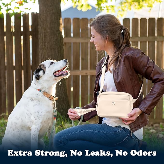 Puppington Certified Home Compostable Poop Bags - ASTM D6400 Compliant - 90 Extra Thick Bags - Plant Based - Pairs with Puppington 3-in-1 Bag & Fits all Standard Poop Bag Dispensers (Vanilla Cream)