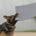 MABOZOO Indestructible Dog Bed, Chew Proof Crate Pad for Aggressive Chewers - Machine Washable Quilted Mat for Small Dogs - Durable Grey Kennel Pad (22x35 in)