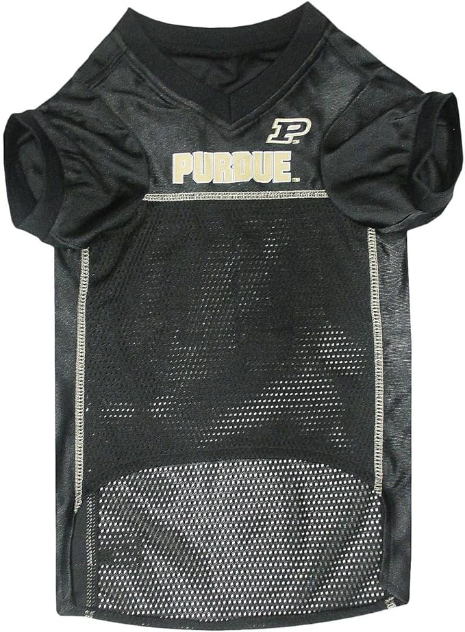 Pets First NCAA College Purdue Boilermakers Mesh Jersey for DOGS & CATS, Large. Licensed Dog Jersey with your Favorite Football/Basketball College Team