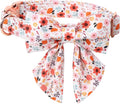 Lionet Paws Design Dogs Collar Cute Flower Sailor Bow Dog Collars for Girl Female Small Medium Dogs with Summer Floral XS