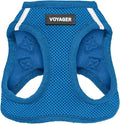 Best Pet Supplies Voyager Step-in Air Harness - All Weather Mesh, Reflective, No Pull Harness for Dogs, Cats - Secure with Hook & Loop Fastener, Buckle, Double D-Rings - Royal Blue, S