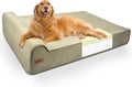 Sytopia XXL 35D Memory Foam Dog Bed for Extra Large Dogs – 7" Thick Orthopedic Pet Couch for Seniors and Big Breeds up to 150 Pounds, with Water-Resistant Liner & Washable Cover – Beige