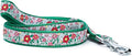 THE WORTHY DOG 5 FT Nylon Dog Leash for Medium to Large Dogs, Metal Quick Clip, Spring Garden Floral Pattern, Coral, Large