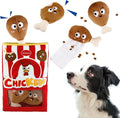 Gigwi Interactive Squeaky Dog Toys, Hide and Seek Dog Toys for Boredom and Stimulating, Funny Crinkle Dog Toy Set Bucket, 2-in-1 Dog Puzzle Toys for All Breeds of Dogs IQ Training