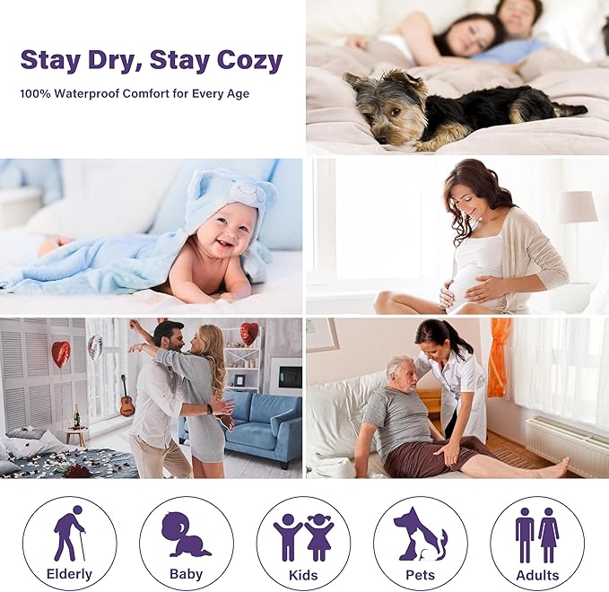 Catalonia Waterproof Blanket for Bed, Reversible Fleece Bed Sofa Cover, Washable Liquid Proof Furniture Protector
