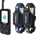 Shock Collar for 2Dogs [CRS01Pro]126 Training Levels,4Powerful Modes With 2.8inch LCD high-definition display100% Safe Training Collar for Large Medium Small Dogs IPX7 Waterproof Blue (Blue)