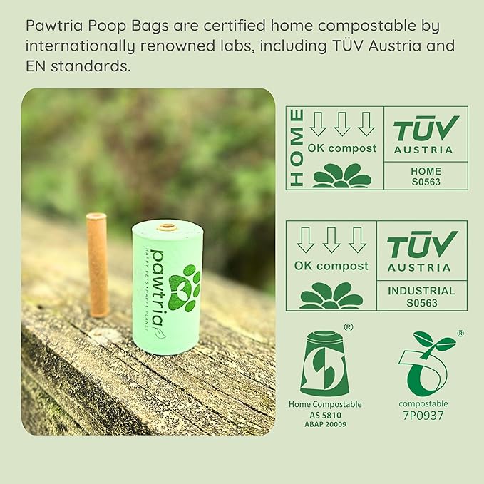 Eco Duo Set: Pawtria Dog Poop Bags (120) + Premium BPA Free Silicone Treat Case, BPA-Free, Leak-Proof, Zero Waste, Zero Plastic, Supports Rescue Dogs (Treat Case + 120 Poo Bags)