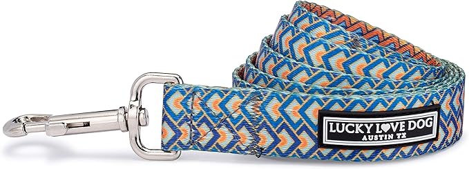 Lucky Love Dog Leash – Soft, Durable, and Comfortable Leash with Vibrant Patterns – Stylish and Long Lasting for Small Male and Female Dogs – Murphy, Small