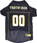 Pets First NCAA College Notre Dame Fighting Irish Mesh Jersey for Dogs & Cats, X-Large. Licensed Dog Jersey with Your Favorite Football/Basketball College Team