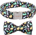 Unique style paws Easter Dog Collar with Bow Easter Eggs Chicken Collar with Flower for Small Medium Large Boys Girls Dogs