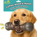 Dog Toys for Aggressive Chewers, Indestructible Squeaky Chew Toy to Keep Them Busy, Tough Nylon & Rubber Pitbull Bones for Training and Teeth Cleaning, Reduce Boredom for Medium Large Breed