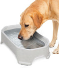 Neater Pet Brands Extra Large Water Bowl for Dogs, Outdoor Dog Water Bowl (1.25 Gallon XL Capacity), Big Trough Style Food Dish for Indoors or Outside, No Spill Large Dog Bowls, Vanilla Bean