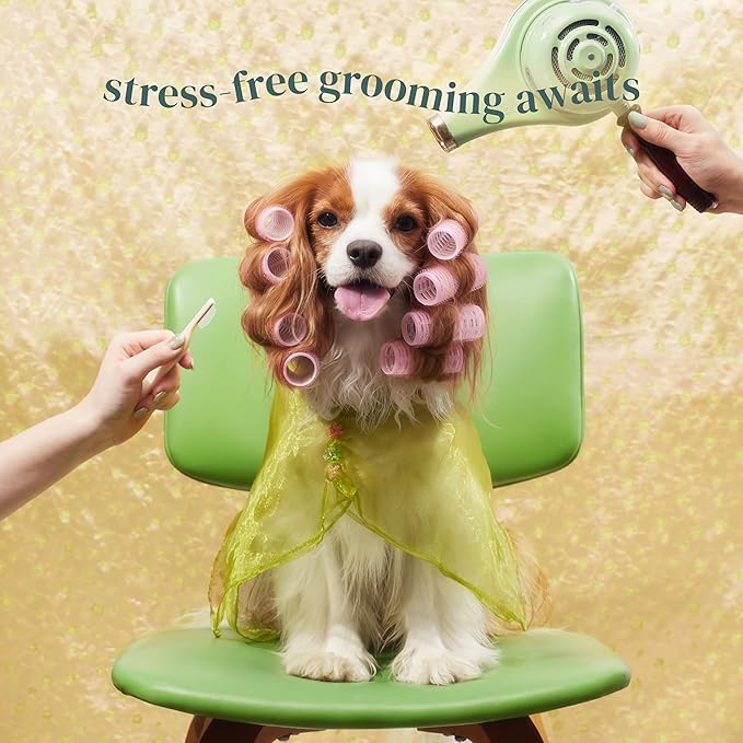 [petora] BRUSH ON ME Gentle Facial & Eye Comb for Dogs & Cats | Smooth & Stress-Free Tear Stain Remover | Fine-Tooth Grooming Tool with Rounded Tips | Comfortable Grip for Daily Pet Grooming