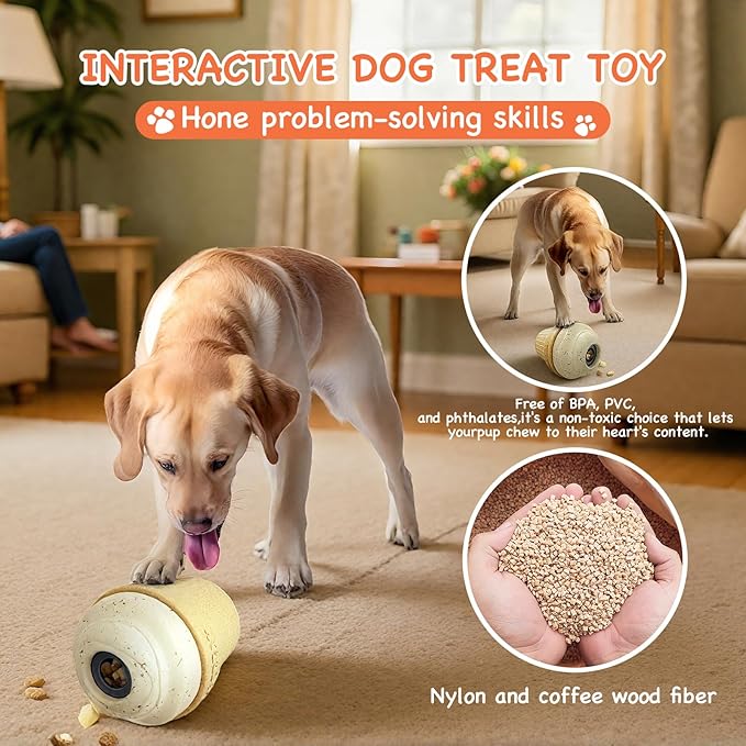 Dog Toys for Aggressive Chewers & Large Dogs - Frozen Interactive Chew Toy with Treat Dispensing, Long-Lasting Durable Chewers for Small, Medium, Large Breeds