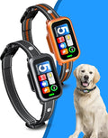 2 Pack Dog Bark Collar for Large Medium Small Dogs, 1s Fast Stop Barking Rechargeable Smart Bark Collar, Anti Barking Training Collar, 5 Adjustable Sensitivity Beep Vibration Shock with Airtags Case