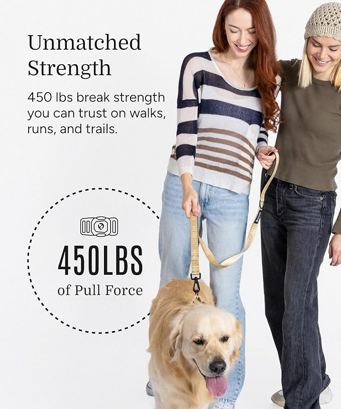 2026 New Edition, Fei & Eve Classic Dog Collar - Quick Release Metal Buckles | Fur-Safe | Premium 210D Nylon | 450LB Escape-Proof | Adjustable Fit | Small (Champagne)