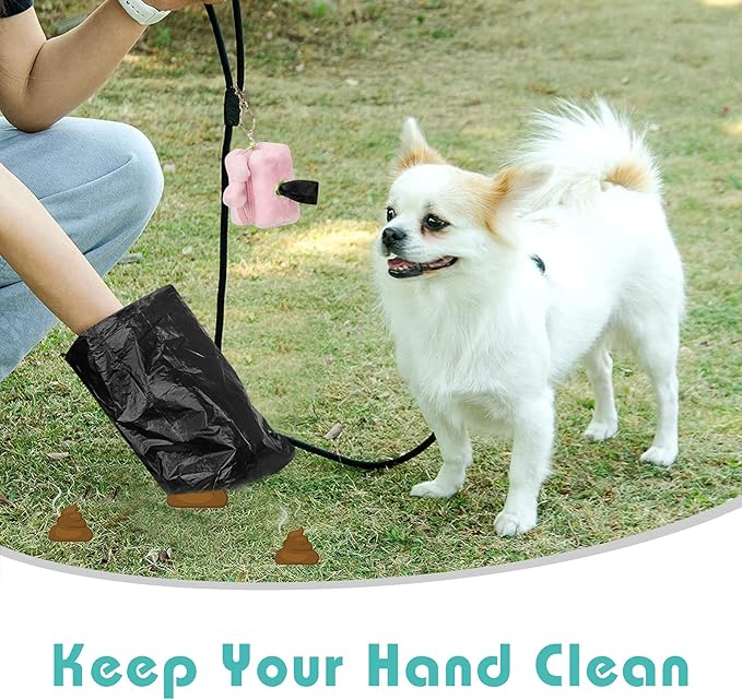 PetsHome Dog Poop Bags, Dog Waste Bags [Extra Thick][Leak-Proof] Eco-Friendly 16 Rolls, 240 Bags Black