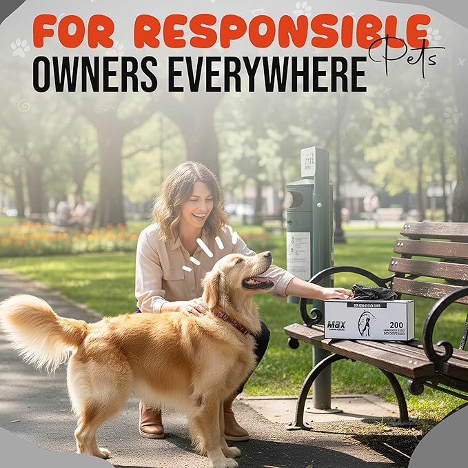 Commercial Grade Dog Poop Bags Rolls, 2000 Count Extra Thick Leak Proof Strong Waste Station Refill Doggy Bags – Fits Any Dog Waste Station & All Dispensers – 10 Rolls of 200 Bags