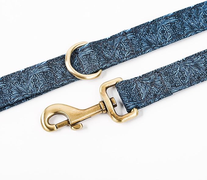 Organic Cotton Dog Leash for Small,Medium and Large Breed,Brass Hardware Pet Leash for Walking,Running and Training 6FT