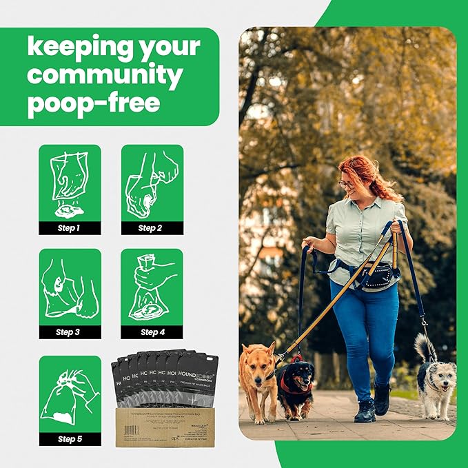 Case of 3200 Pull-Strap Header Pet Waste Bags, 32 Header Packs of 100 Bags, Commercial Dog Waste Station Bags HOA, Residential, XL and Strong, Easy Single Pull for Poop Station Dispensers