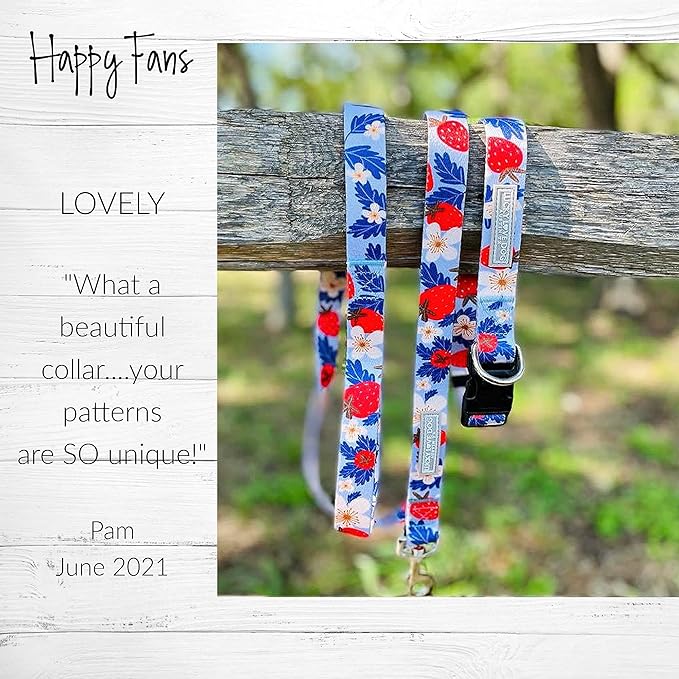 Lucky Love Dog Leash – Soft, Durable, and Comfortable Leash with Vibrant Patterns – Stylish and Long Lasting for Large Male and Female Dogs – Sweet Berry, Large