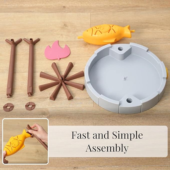 PetPals Cat Slow Feeder, Treat Dispenser - Interactive Cat Puzzle Toy for Small Pets & Kittens, Mental Stimulation Pet Food Feeding Toy, Dry Food Dispensing Cat Toy