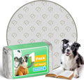 FXW Washable Pee Pads for Dogs, Leak-Proof & Non-Slip, Specifically Designed for Whelping Box, 47" Round, Khaki, 1 Pack