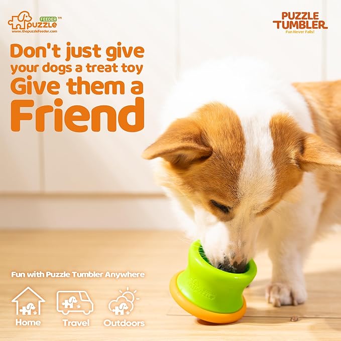 Puzzle Feeder Interactive Dog Puzzle Toy for Mental Stimulation, Washable Treat Dispensing Puzzles for Medium Dogs